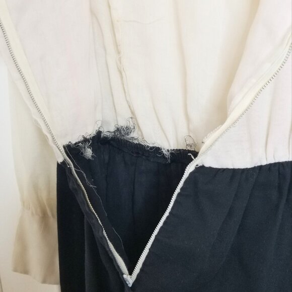 Vintage 60s-70s Ain R Jr Longsleeve Dress with Asymmetrical Buttons - Picture 3 of 5